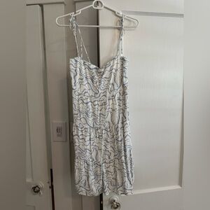 Abercrombie & Fitch White and Blue Mini Dress